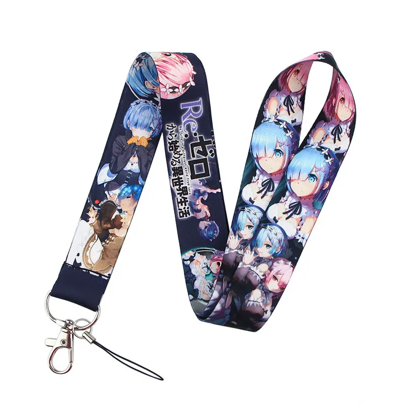

Cartoon Anime Keychain Lanyard Neck Strap for Key ID Card Straps Badge Holder DIY Hanging Rope Neckband