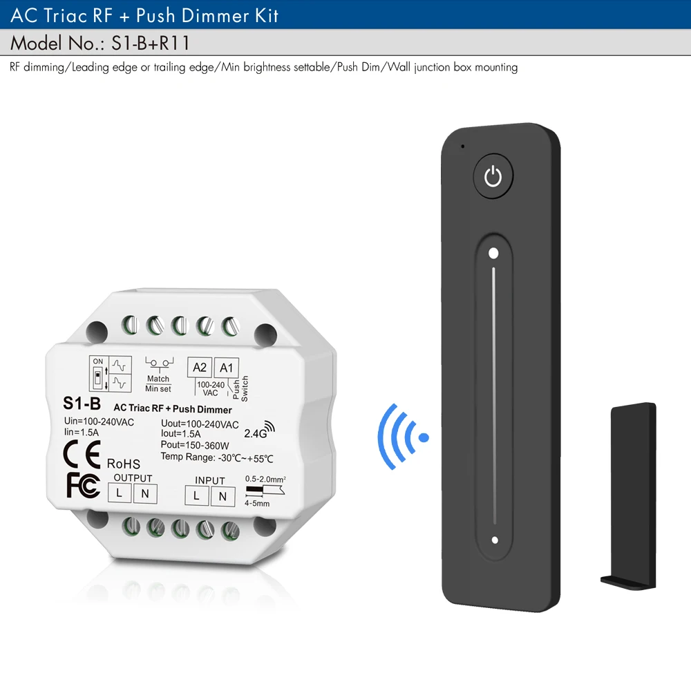

Беспроводной диммер Lisxchda S1-B 220В