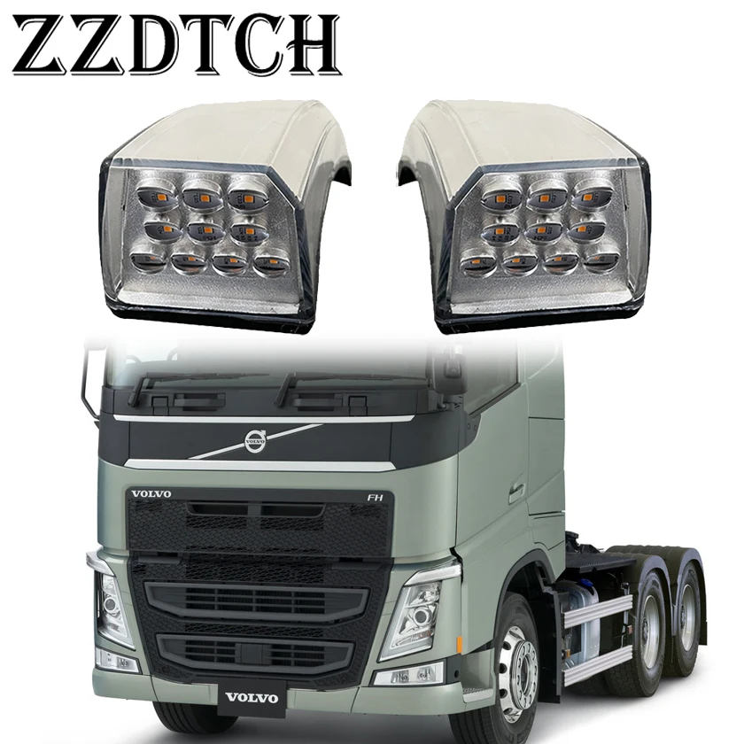 

1 pair 24V Led Side Marker Lamp for Volvo FH16 truck corner lamp E APPROVE 82151205 82151157