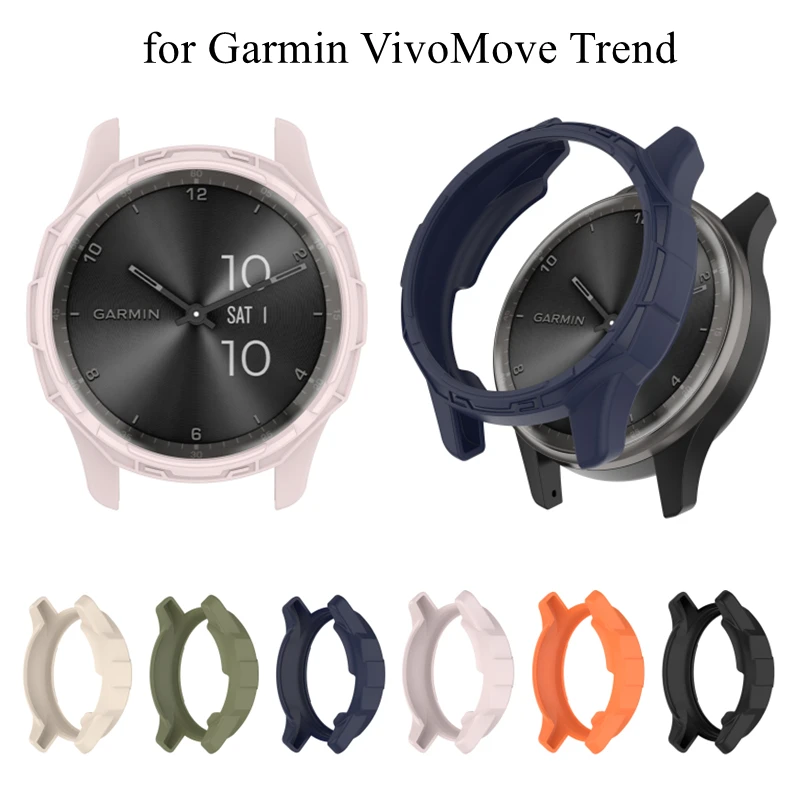 

Мягкий защитный силиконовый чехол из ТПУ для Garmin VivoMove, модный защитный бампер для смарт-часов Garmin VivoMove Trend