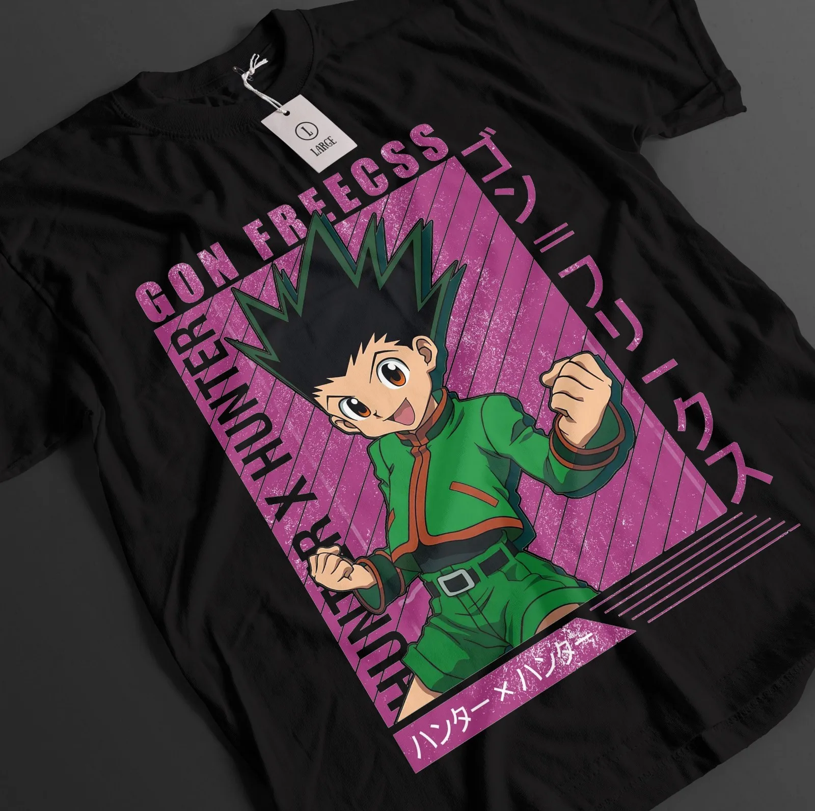 Фото Футболка Hunter x Hunter с Гоном Фриксом, футболка с Килуа, топ HxH, футболка с Хисокой, унисекс, аниме. №1