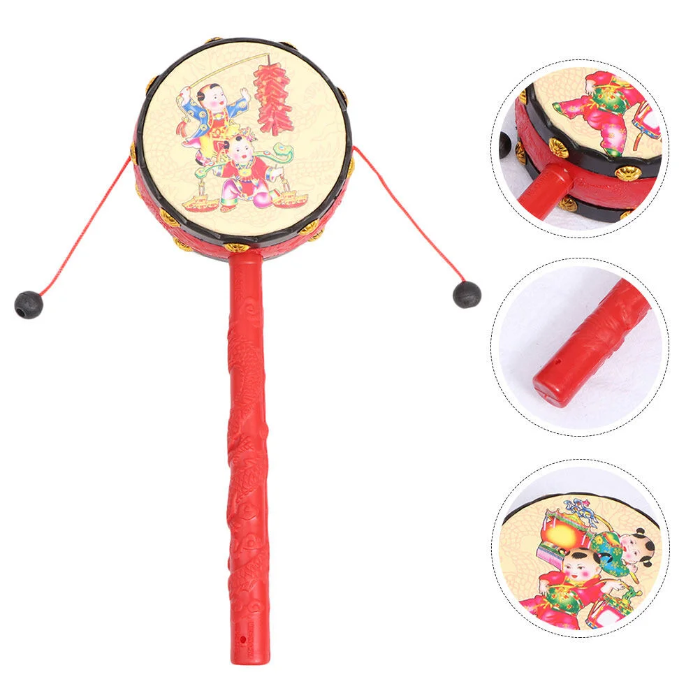 

3pcs -drum Toys Interesting Hand Shaking Musical Toys for Toddlers