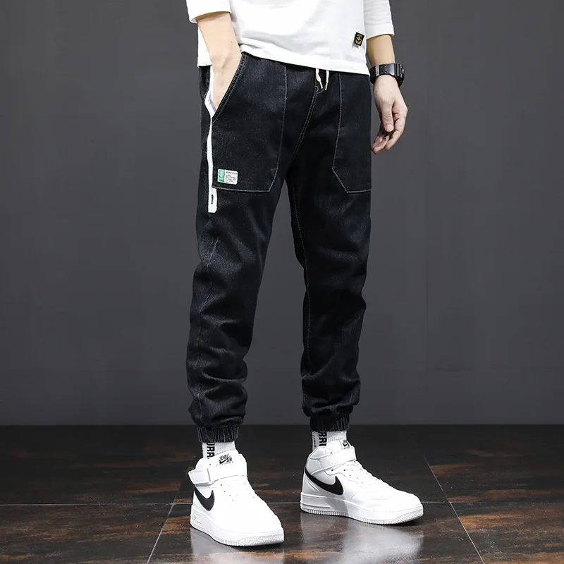 2022 summer new men's Harlan pants jeans Men's fashion Brand Korean men's casual pants