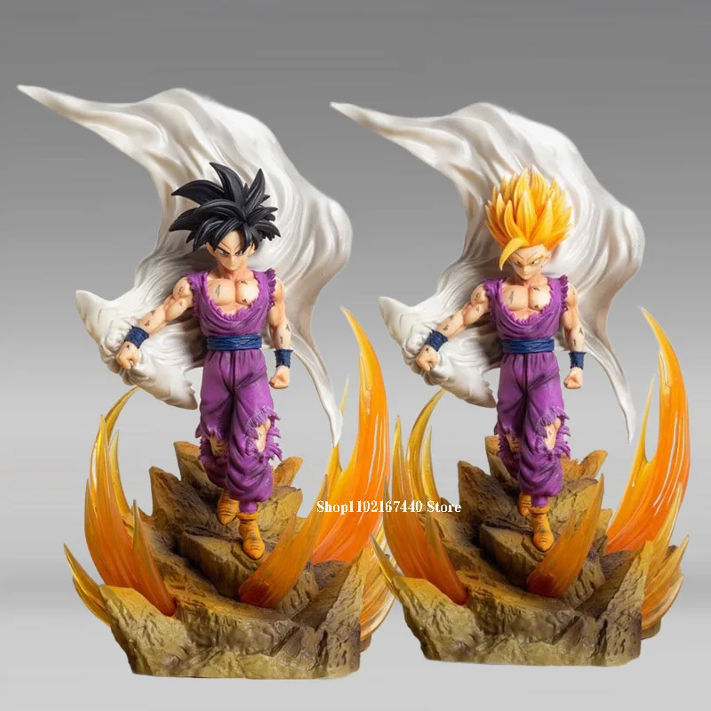 

Фигурки героев аниме «Драконий жемчуг Z» 37 см 1/6 Super Saiyan 2 Son Gohan, двухголовая статуя из ПВХ, коллекционные игрушки