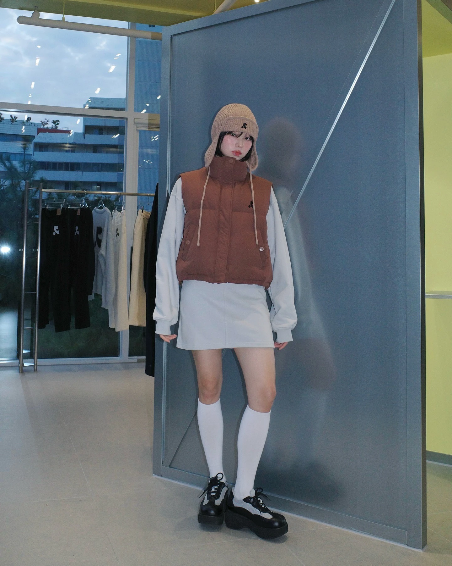 Южная Корея RR24 осенне-зимний новый свитер с рисунком снежной горной лыжной спины