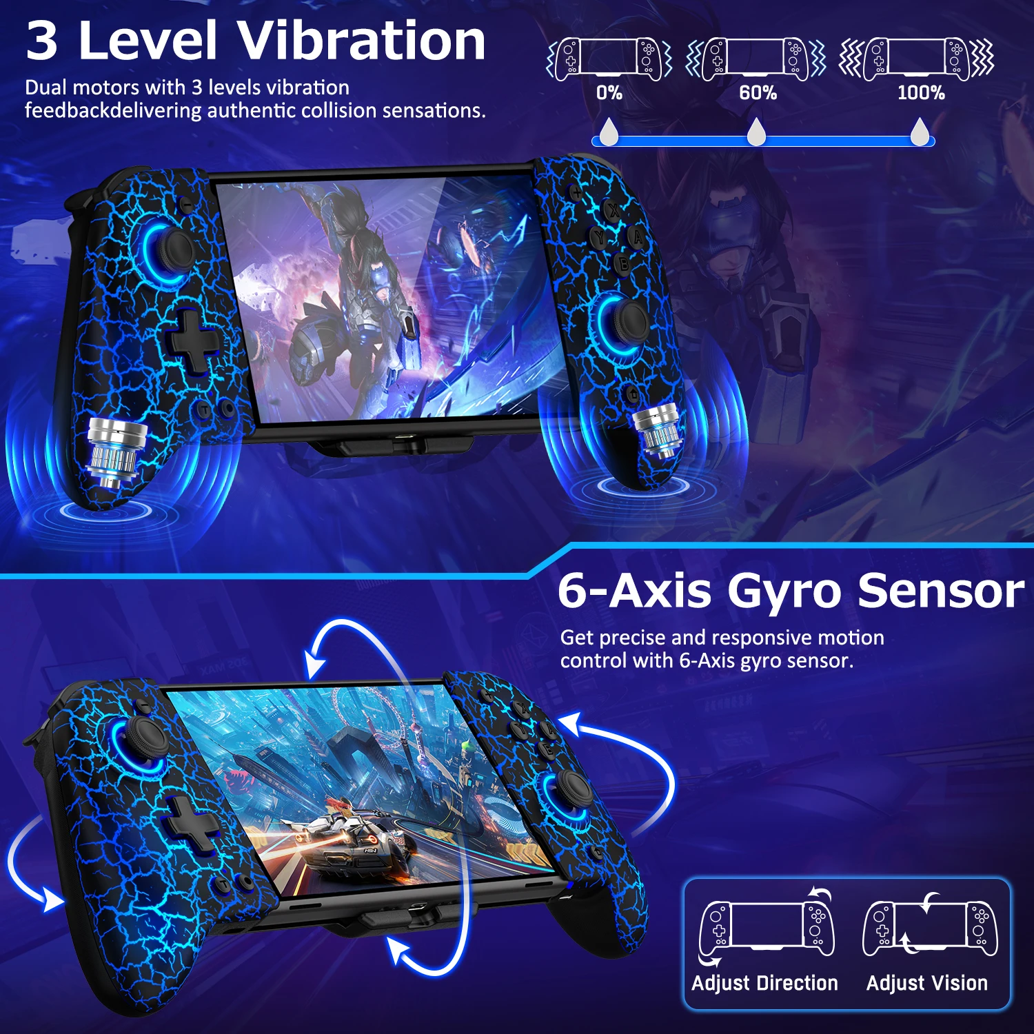 RGB для Nintendo Switch/OLED Switch беспроводной профессиональный контроллер цельный джойстик