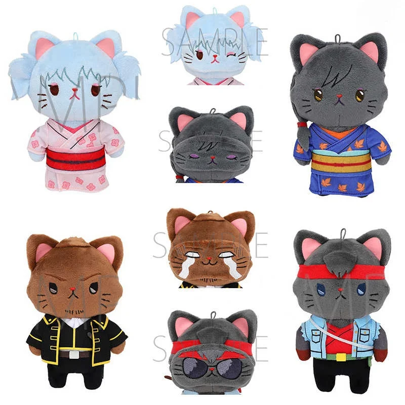 Оригинальные товары в наличии Movic Sakata Gintoki Hijikata Toushirou Katsura Kotarou Takasugi Shinsuke Gintama With Cat