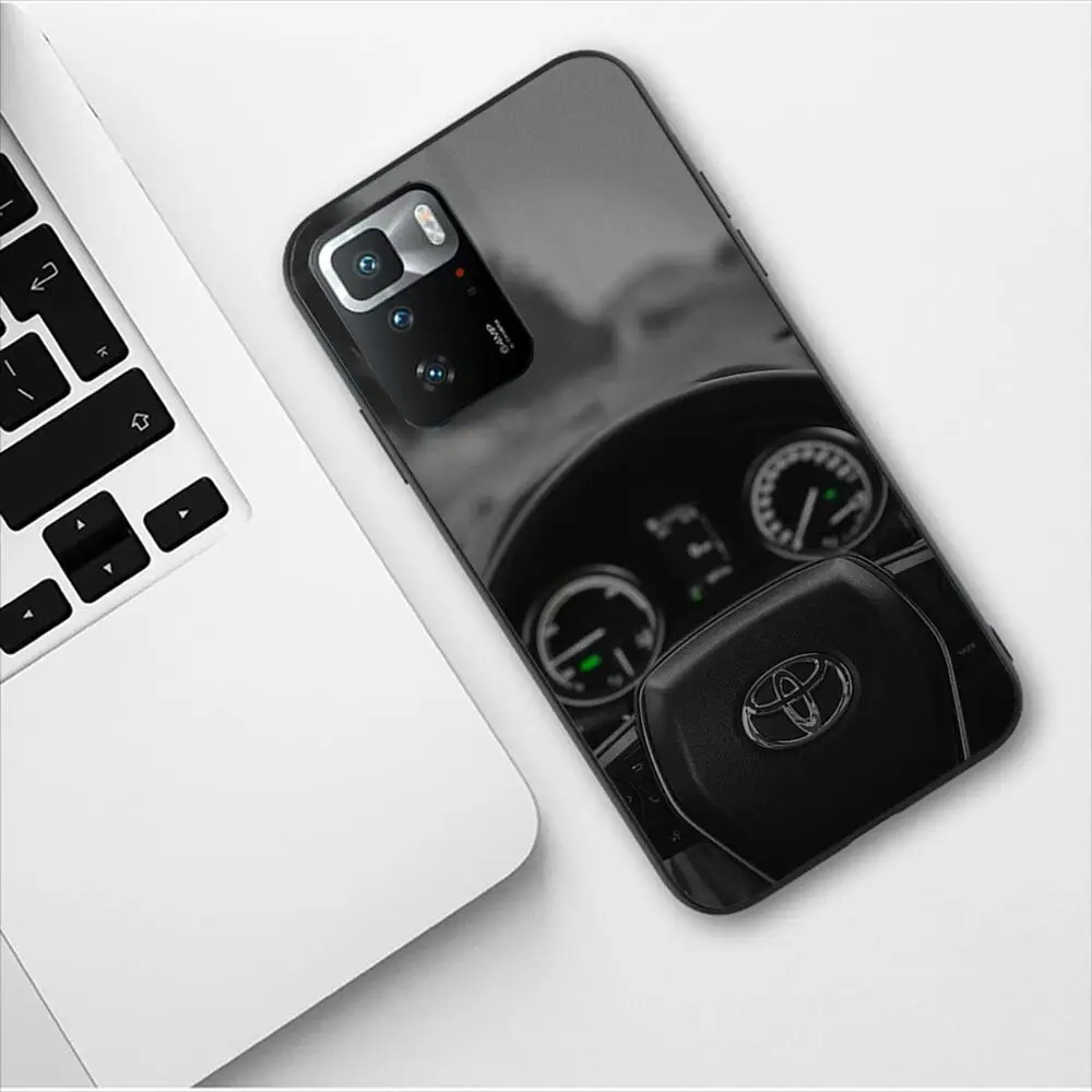 Toyotas Logo Car Fashion Phone Case For Redmi 9 9A 7A 10 8A 10A 8 Note 11 10S 7 11S Plus POCO X3 Pro Soft Silicone Phone Covers