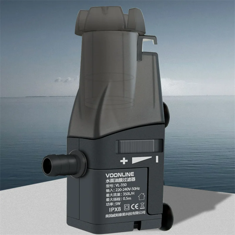 

Aquarium Surface Oil Skimmer Filter Mini Mute Auto Oil Film Processor Remove Tool for Fish Tank Water Filtration