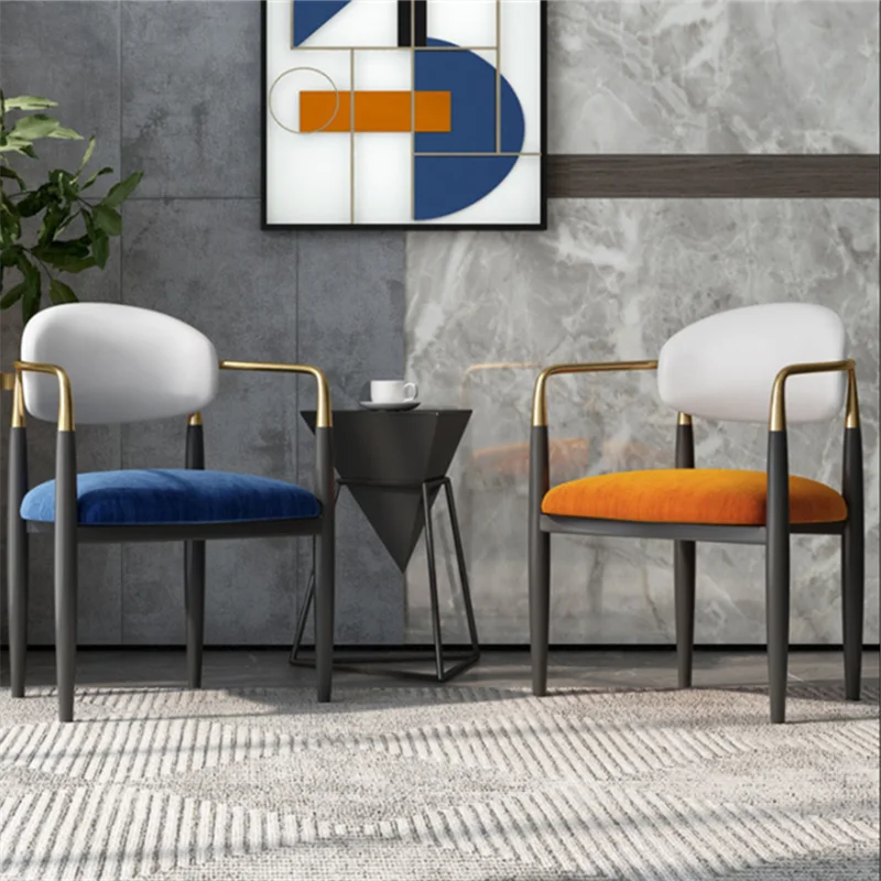 

Living Room Nordic Lounge Chair Dining Makeup Single Kitchen Office Designer Chair Vanity Salon Sandalyeler Library Furniture