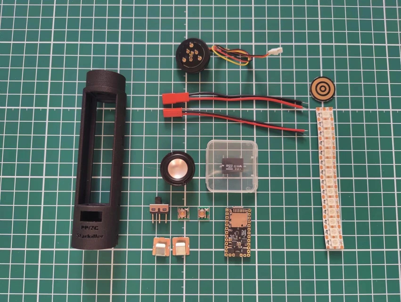 

MYBY Новый Pixel ProffieBoard шасси для светового меча аксессуары «сделай сам», черный нейлон 27,5 мм в диаметре и 112,5 мм в длину