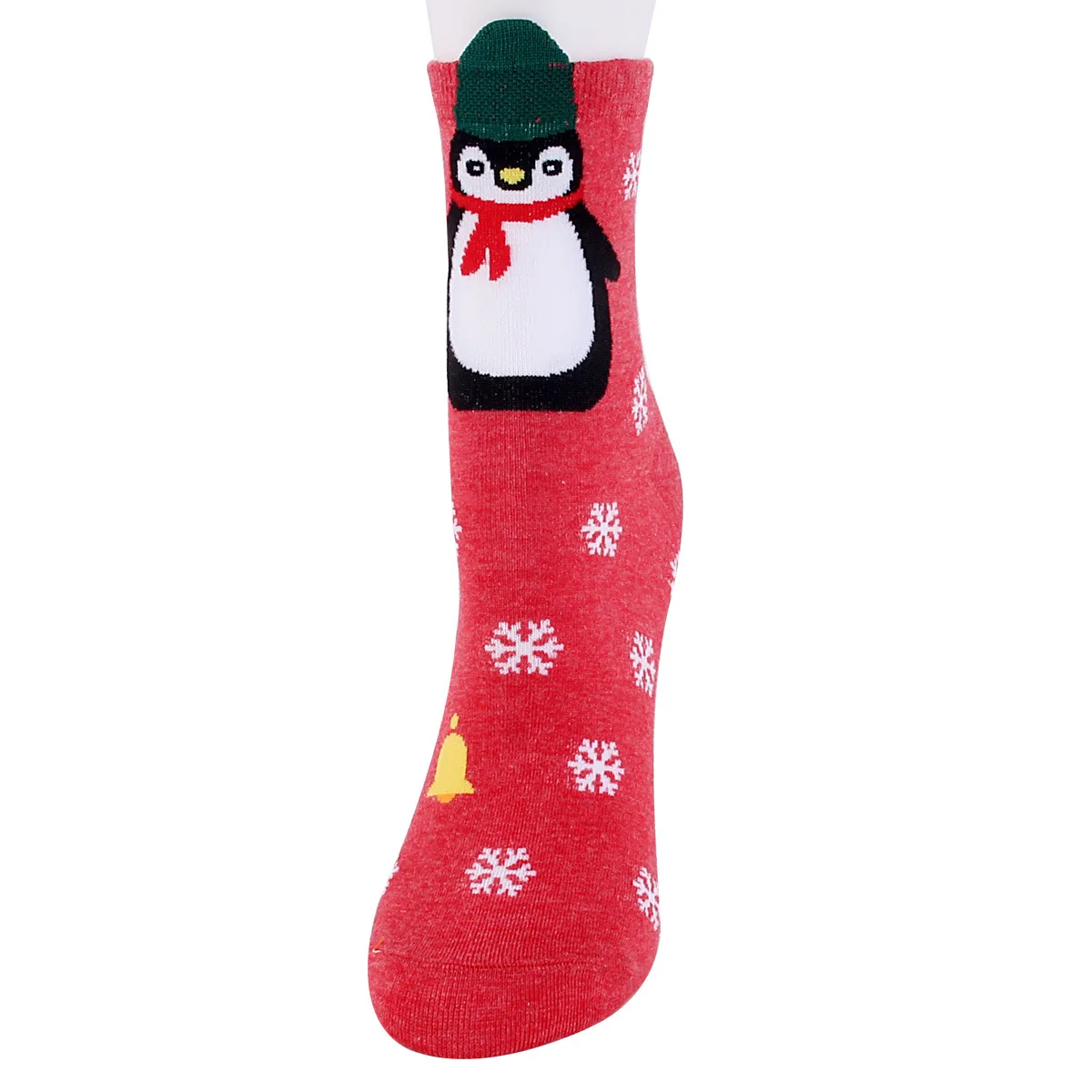 Winter New Christmas Socks Cute Cartoon Santa Claus All-match Women's Socks 12 Pairs