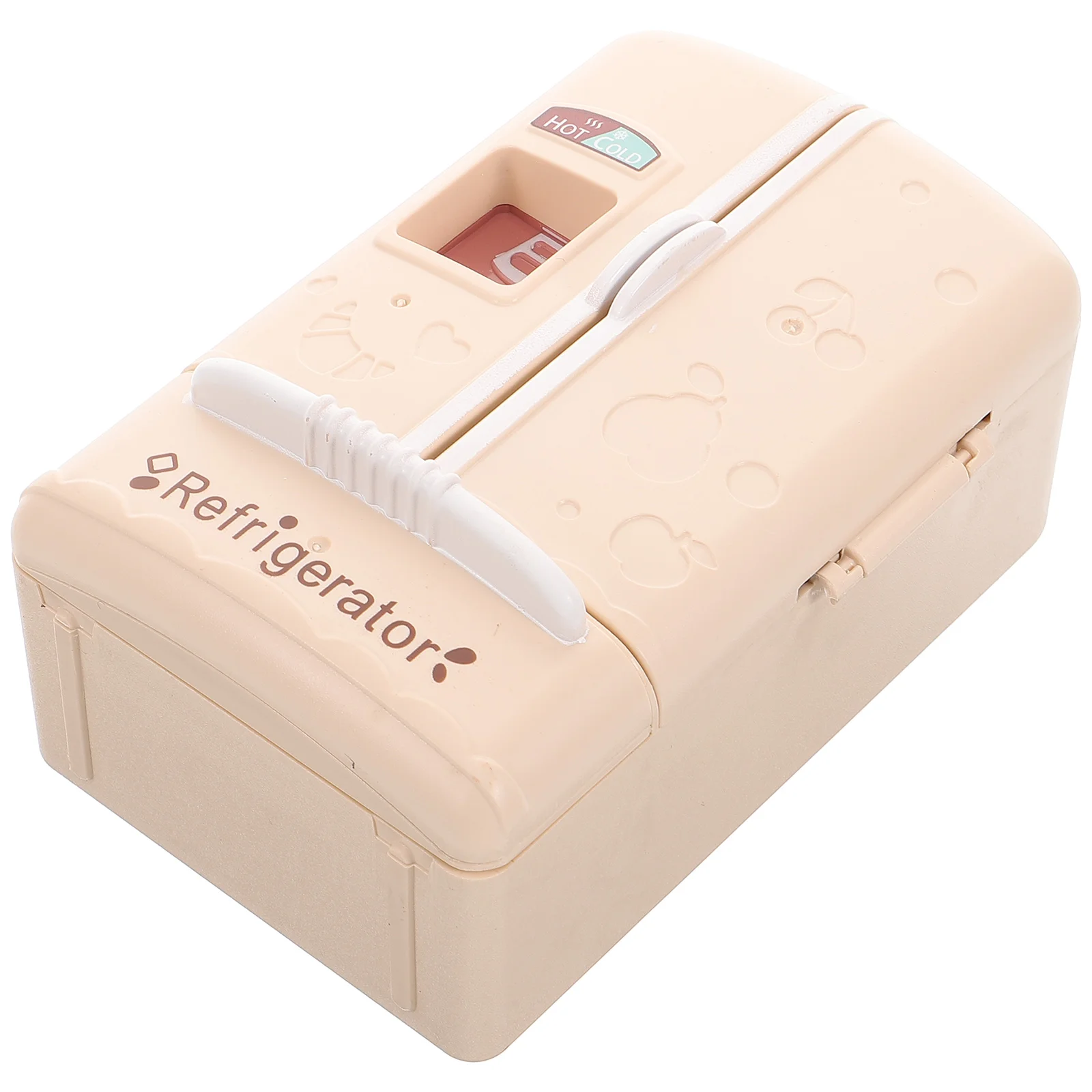 

Double Door Refrigerator 1/12 Dollhouse Miniature Fridge Crafts Things Furniture Miniatures Toys Decorate Ornaments