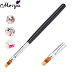 Ручка для маникюра Monja, градиент цвета кисти для рисования ногти, УФ-гель, изменение цвета, цветение, ручка для рисования, инструмент для маникюра