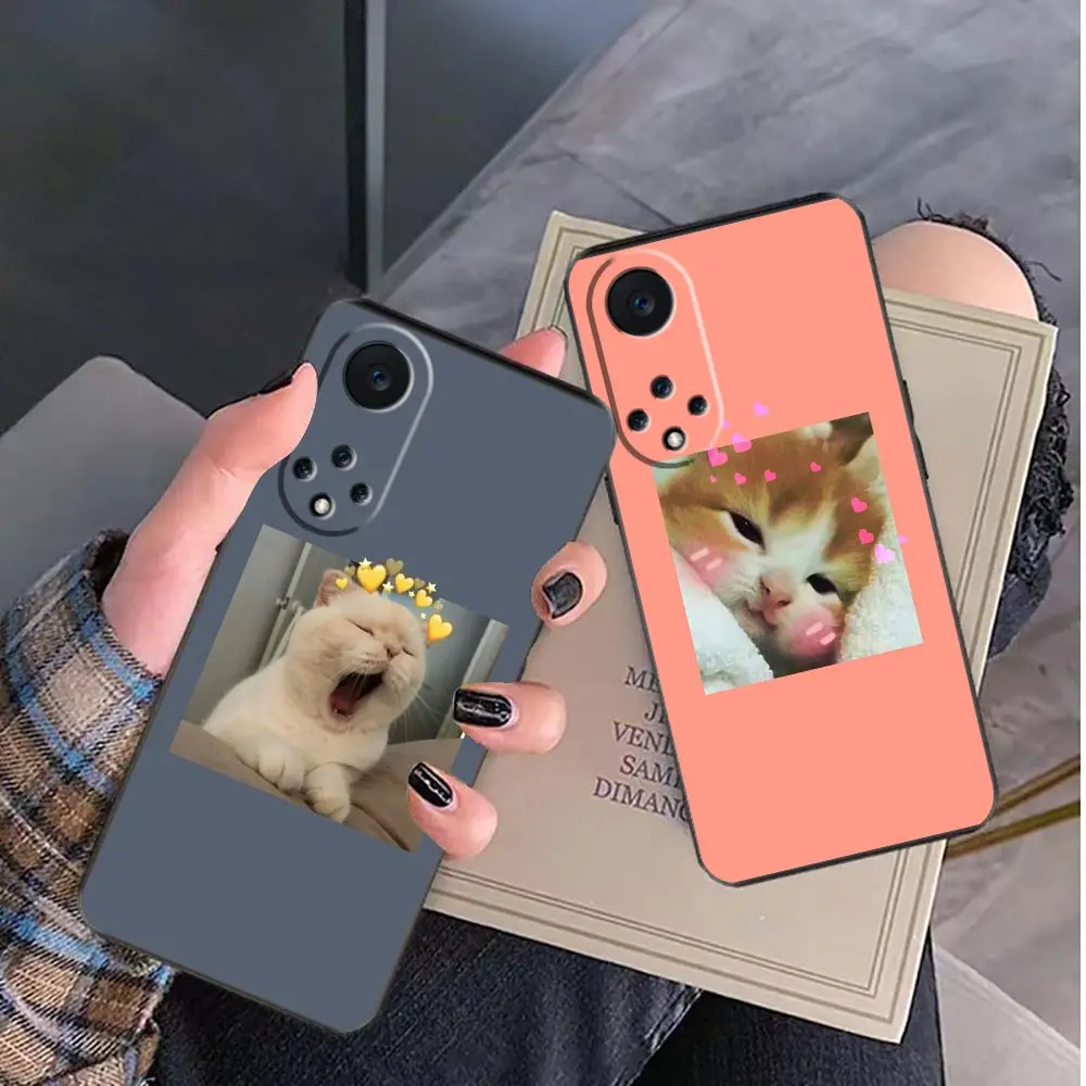 

Funda Case For Huawei NOVA Y90 Y70 Y61 10 9 9SE 8 8I 7 7I 5 5I 4 3 3I 2 2I 2S Lite Plus Pro Case Para Cute Funny Cat Puzzles