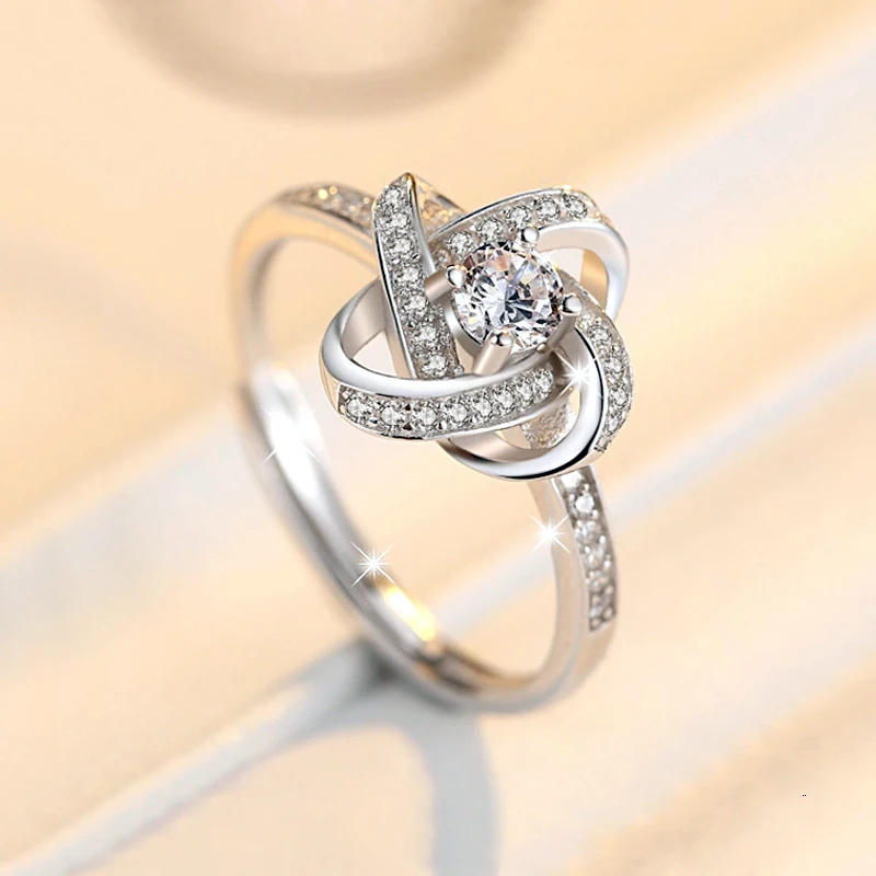 Новые ювелирные изделия из стерлингового серебра 925 пробы плетение лепестков