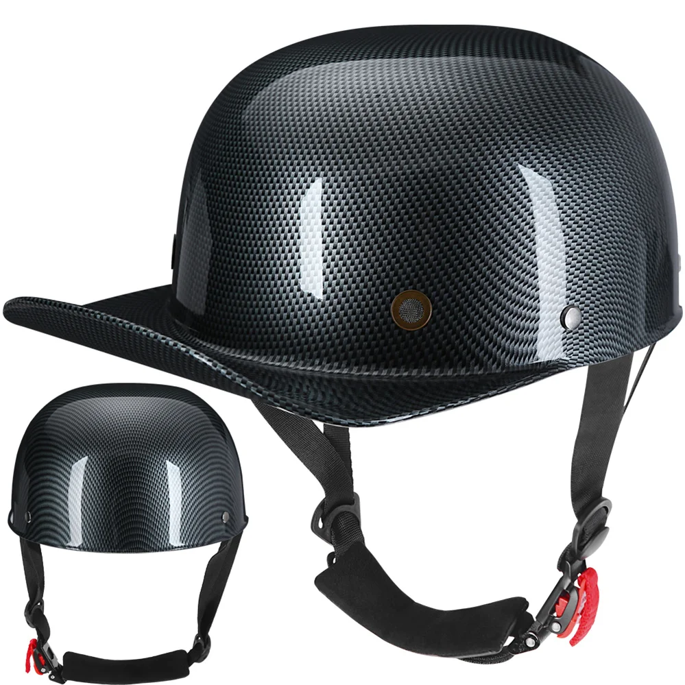 

Vintage Men Women Half Open Face Baseball Cap Motorcycle Helmet Classic Retro Japan Korea Electric Scooter Riding Jet Casque