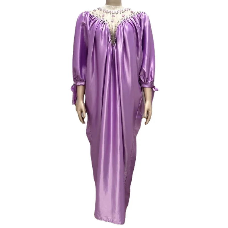 

Африканские платья для женщин, новые Дашики, однотонные длинные платья макси из Анкары, базин, традиционный халат, африканская абайя, африканская одежда