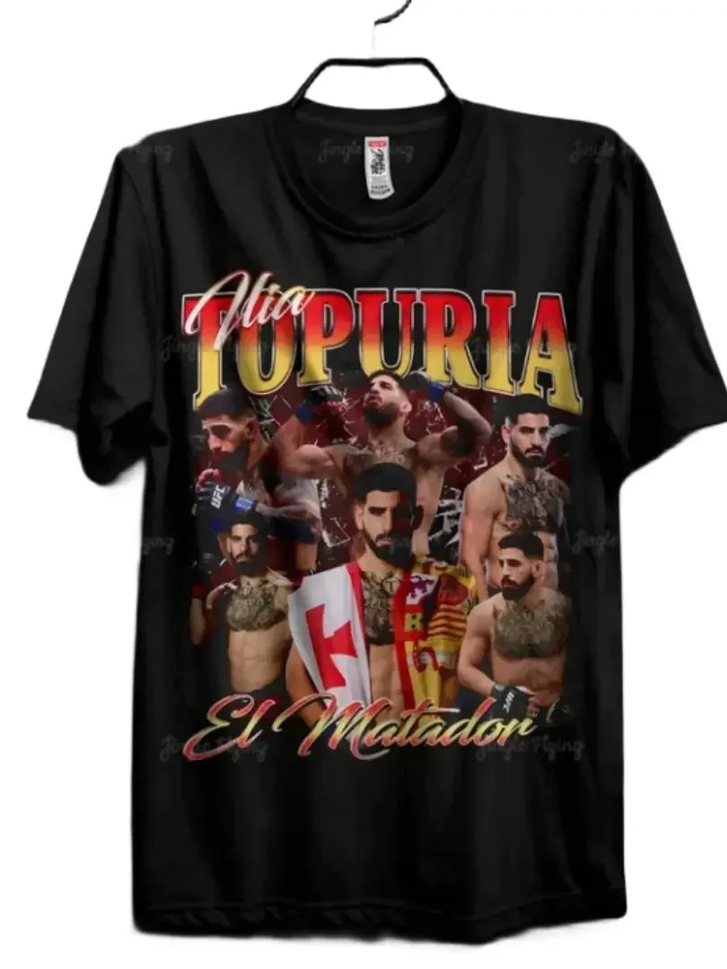 Рубашка Ilia Topuria Meme El Matador Shitpost Ugly Cursed Рубашки Offensive Merch Cringy Hoody Винтажная футболка