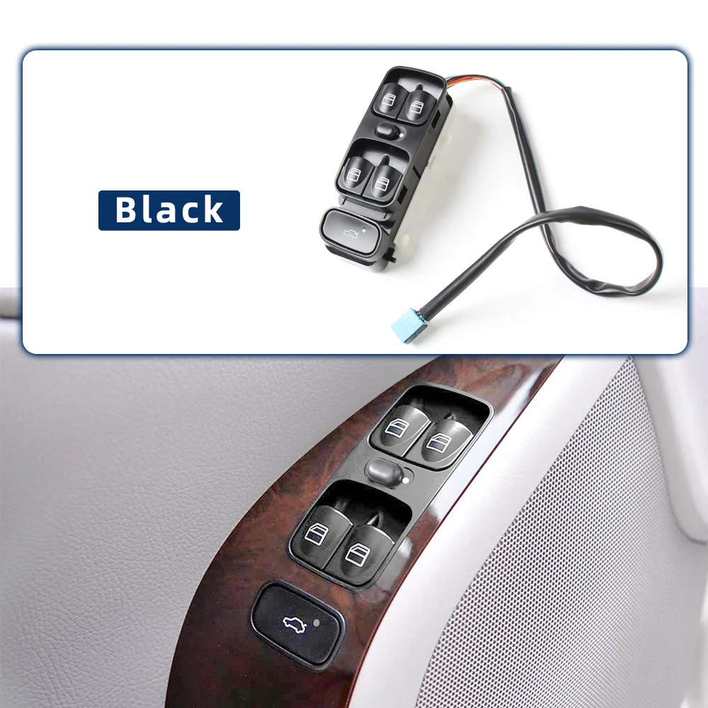 Фото Для Mercedes Benz CLK W209 Class 2003-2009 электрический переключатель управления стеклоподъемником в сборе-левый передний 2098203410 №2