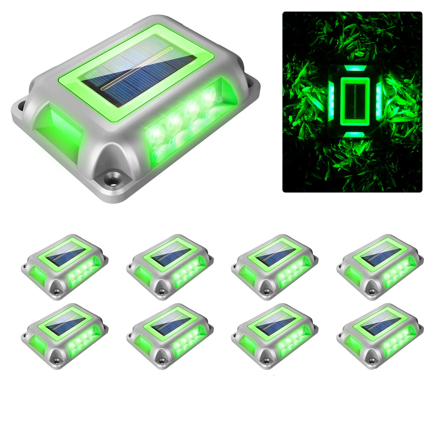 

8 шт. Солнечные уличные светильники T-SUNRISE TS-G7006 серого цвета