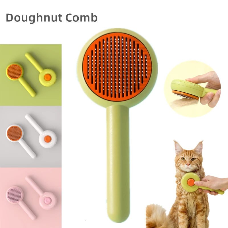 

1PCS Cat Brush Pet Comb Hair Removes Dog Hair Comb For Cat Dog Grooming Hair Cleaner Cleaning Beauty Slicker Brush Pet Supplies