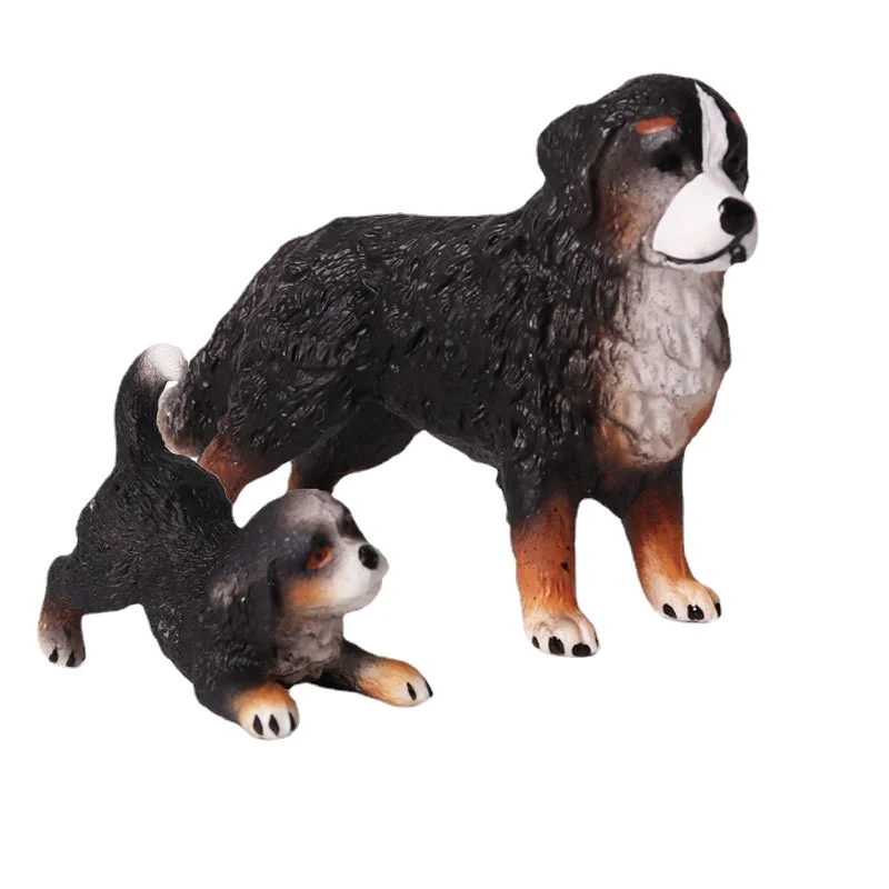 

Simulation of children's solid model dog wild animal world Bona mountain dog pet dog hand-made toy ornaments