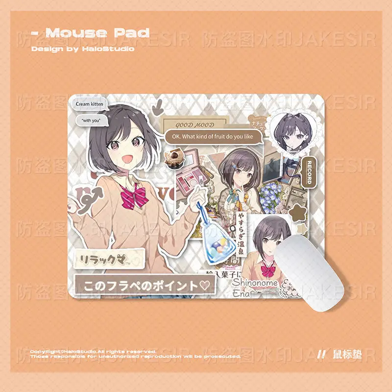 Project Sekai Akiyama Mizuki милый аниме коврик для мыши с героями мультфильмов игровой