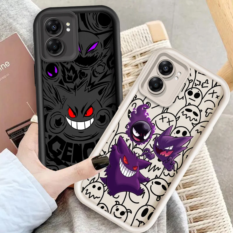 P-Покемоны G-Gengguis мультяшная лестница для глаз OPPO Find X5 X3 A58 A57 A55 A53 A54 A92 A74 A78 A98 A16 A94 A76