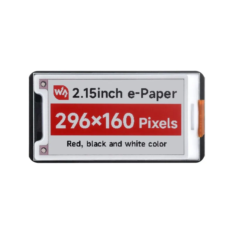 Фото Waveshare 2,15-дюймовый дисплей для электронной бумаги (B), дисплей E-Ink, 296x160, красный/черный/белый, интерфейс SPI №1