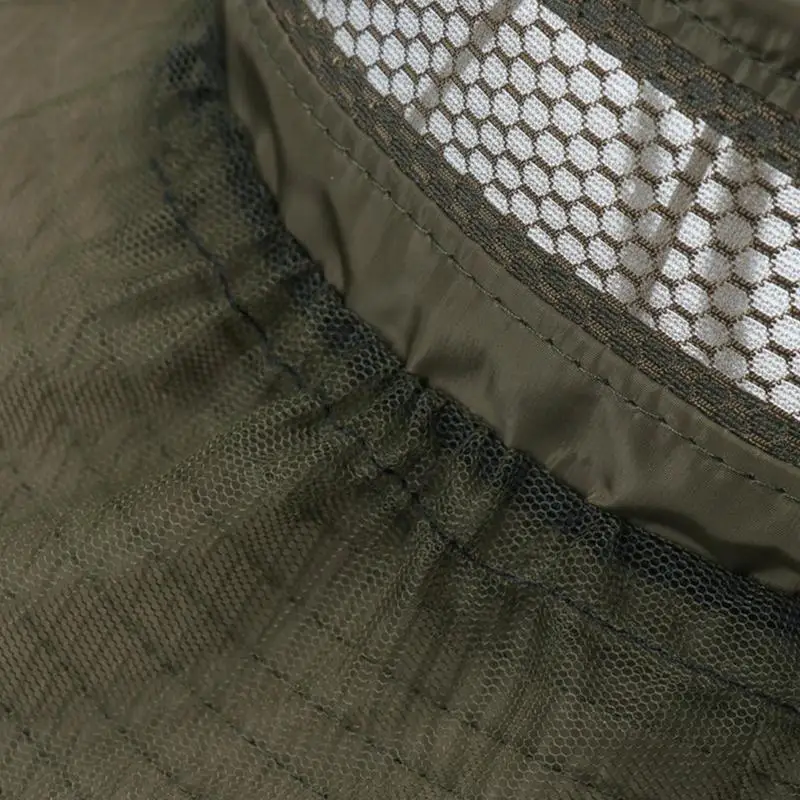 Шляпа с сеткой для головы мужчин защита быстросохнущая летняя солнцезащитная