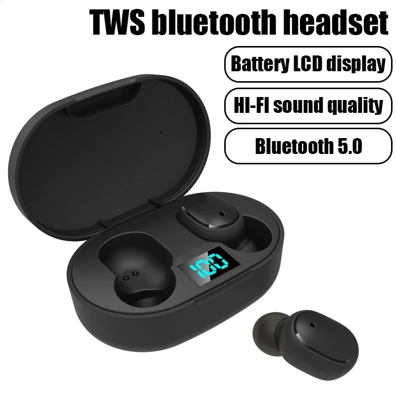 

E6S \ A6S Bluetooth Earphones TWS Wireless Earbuds Stereo Sport Wireless Headset Fone De Ouvido Auriculares with Microphone