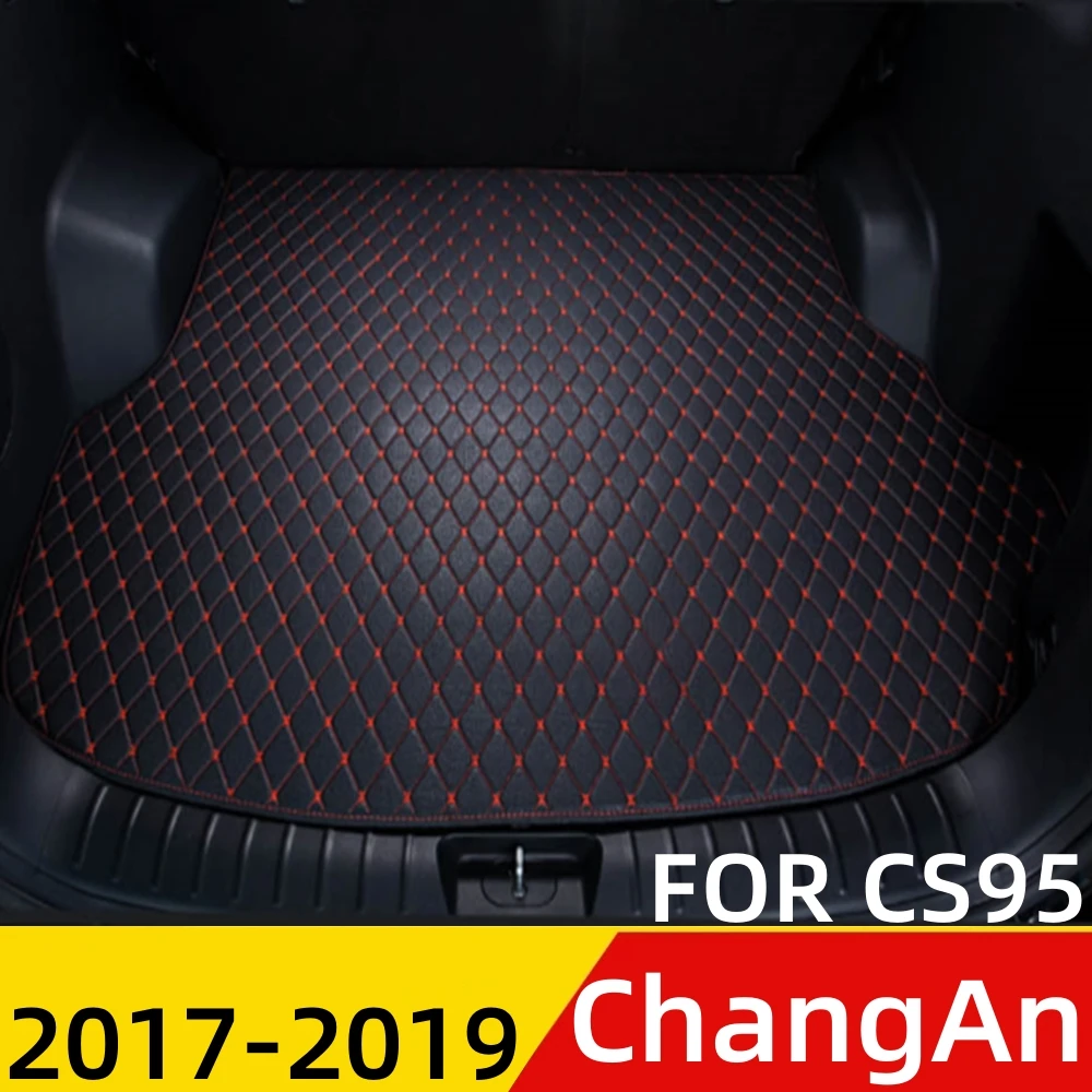 

Car Trunk Mat For ChangAn CS95 2017-19 All Weather XPE Flat Side Rear Cargo Cover Carpet Liner Auto Tail Parts Boot Luggage Pad