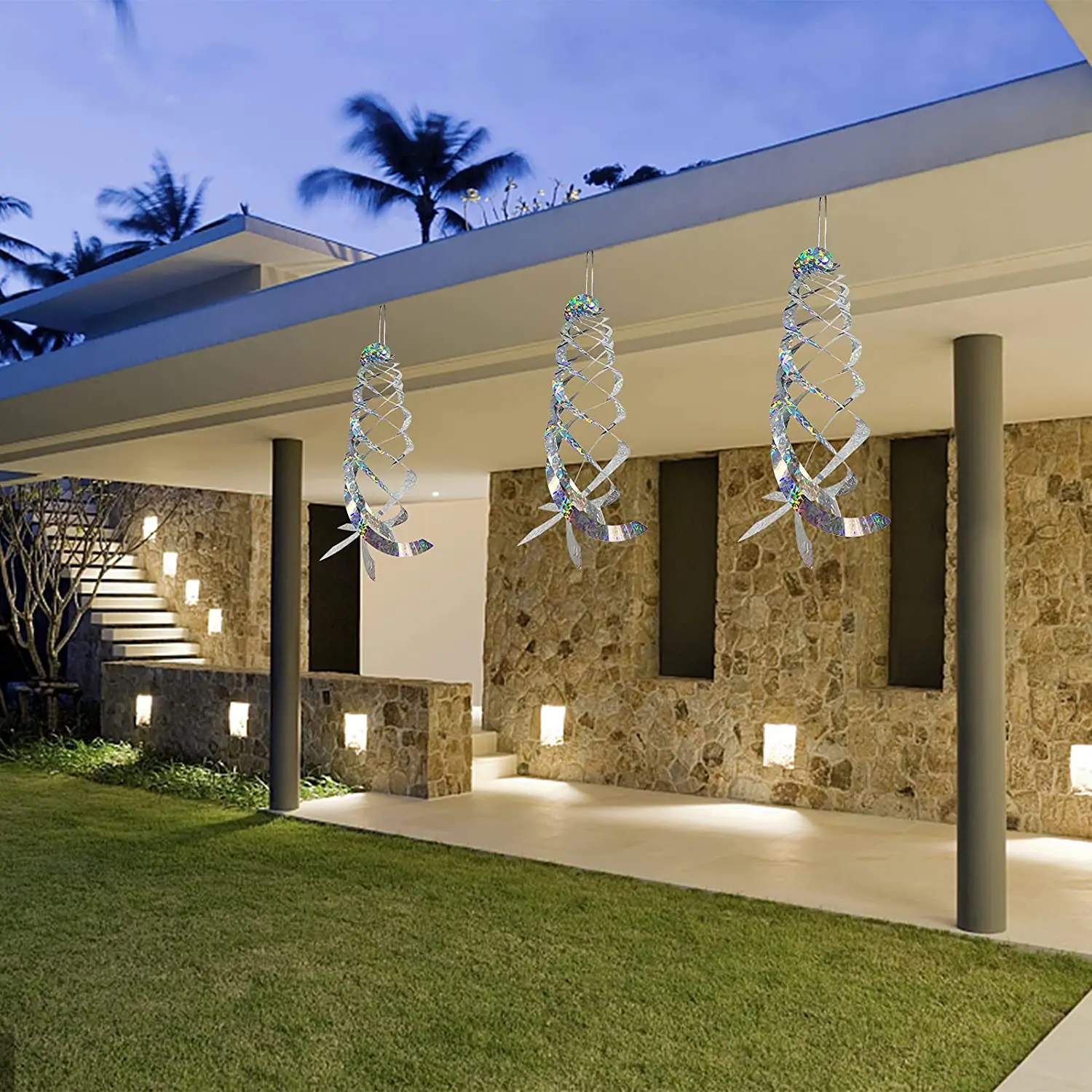 Спиральные отражатели из серебра и майлара 6 упаковок