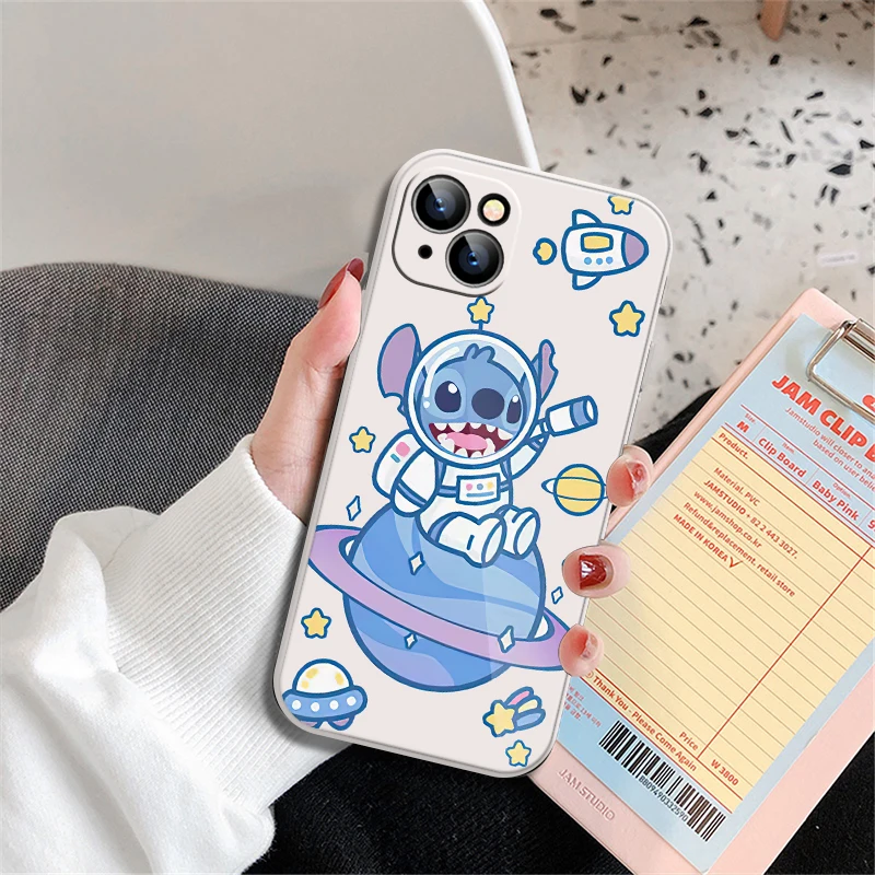 

Phone Case For iPhone 11 12 13 Pro Max 12 13 Mini X XR XS Max 7 8 Plus 6S 6 Plus SE 2020 Cute Astronaut Star Stit Silicone Cover