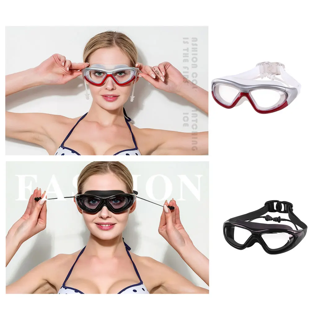 WSKEJI очки для плавания взрослых противотуманные УФ-очки мужчин и женщин защитные