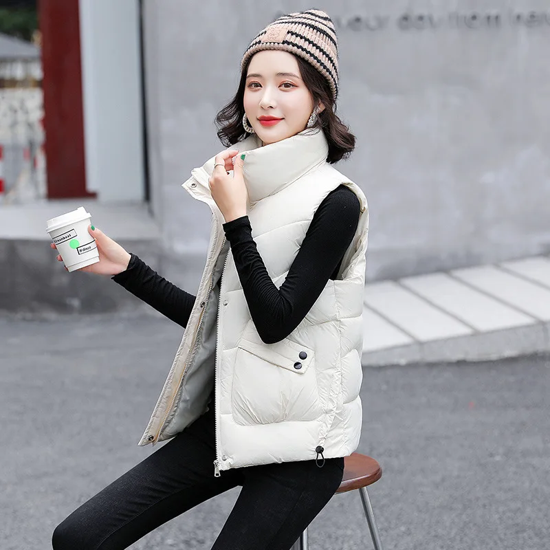 

Женский осенне-зимний новый жилет корейской версии в пальто без рукавов теплый хлопковый жилет.