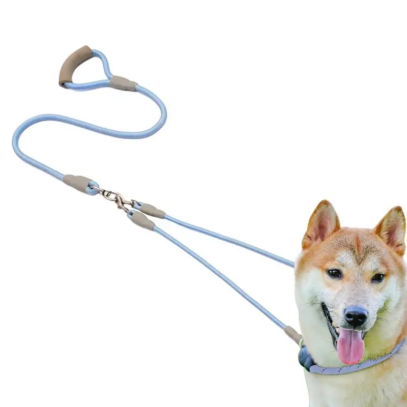 

Double-Headed Training Traction Rope Heavy Duty Dog Leash Walking Leash with Comfortable Handle for Walking Camping Hunting Tool