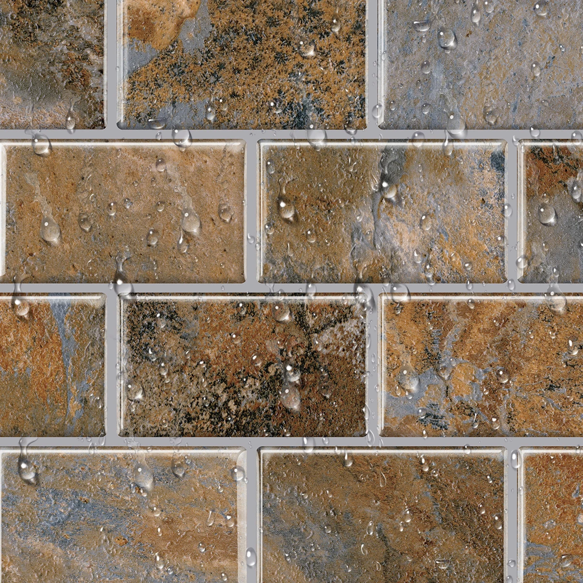 Wostick 3 листа красочная плитка из кирпича для метро пилинг и палочка брызги