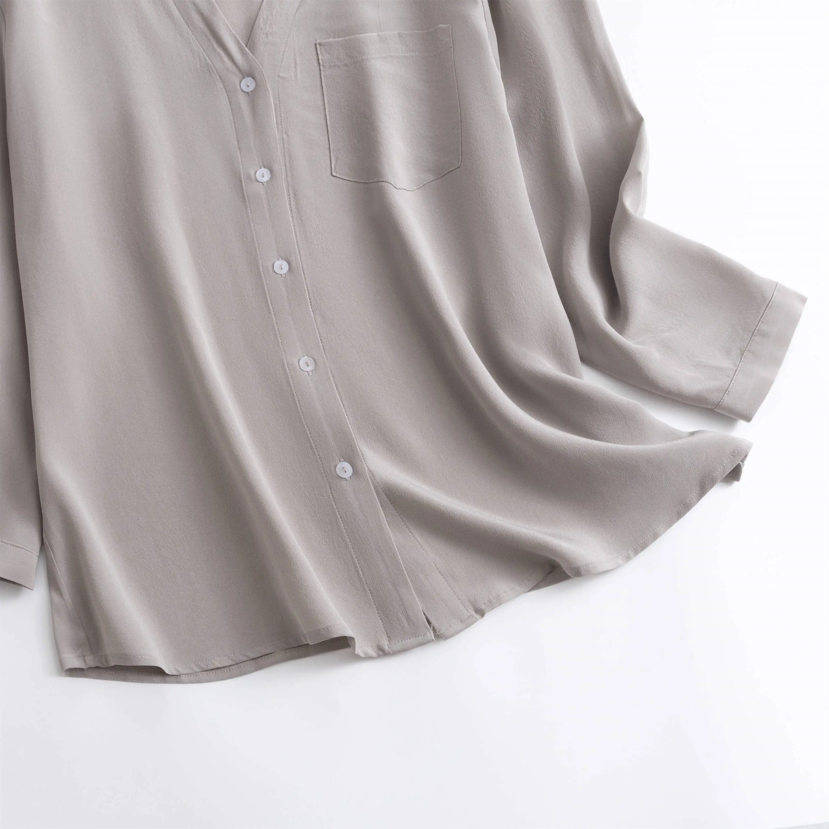 2024 Женская мода осенняя новинка 100% натуральный шелк тутового шелка 03 Crepe De Chine