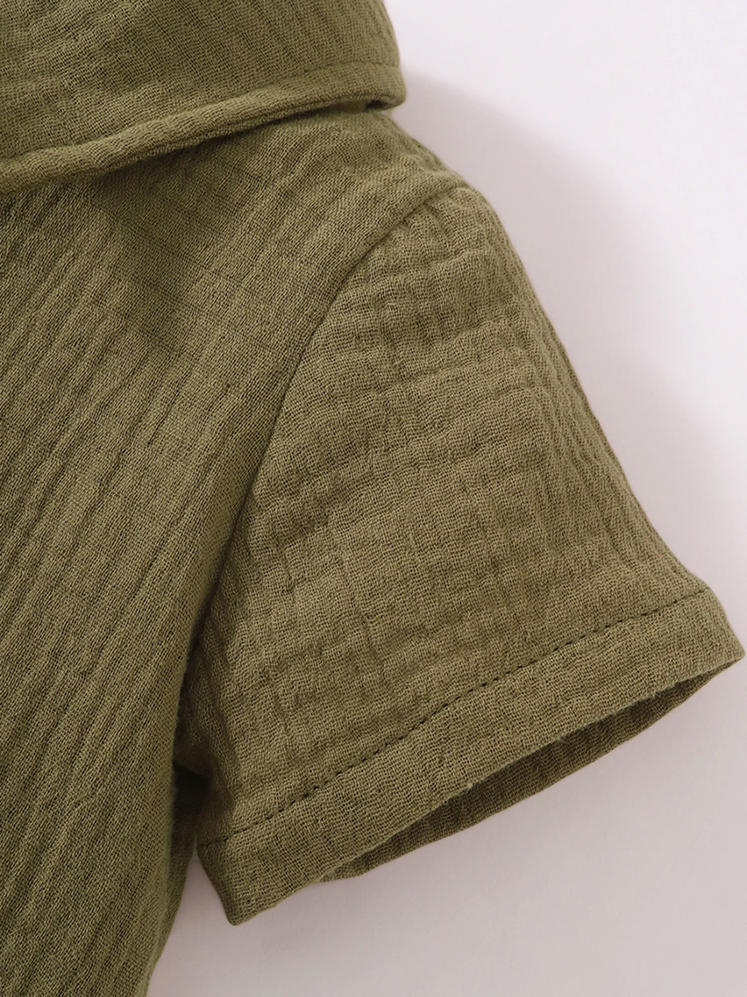 

Infant Kids Baby Boys Shorts Set Short Sleeve Turn-Down Collar T-Shirt with Elastic Waist Shorts and Hat 6M-3T (Green 18-24