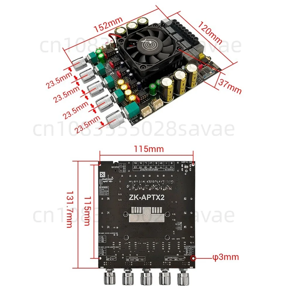 Плата усилителя мощности Qualcomm Bluetooth 2 1 чип TPA3223 расширяемый выходной порт сигнала