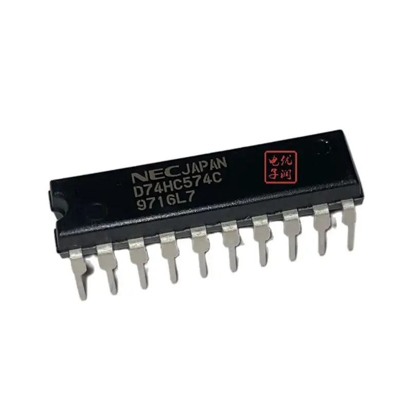 

10 шт./D74HC574C SN74HC574 новый оригинальный DIP-20 in-line D триггер