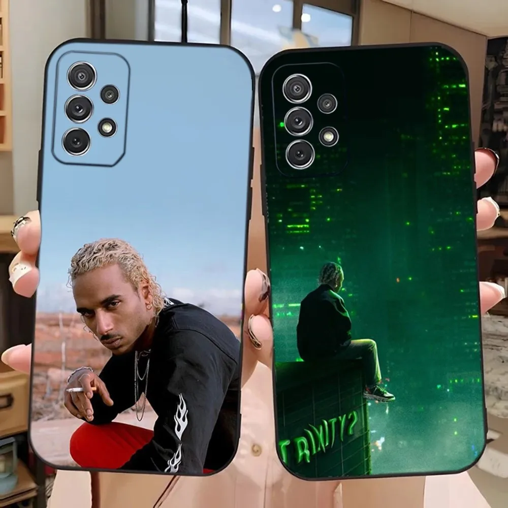 Чехол для телефона Rapper L-Laylow Samsung Galaxy A13 A21s A22 A31 A32 A52 A53 A71 A80 A91 Мягкий черный чехол