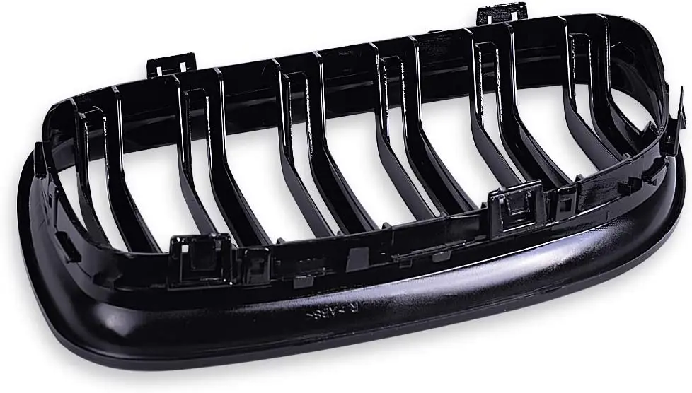 

51712336813 51712336814 передний бампер, решетка для радиатора, глянцевая черная двойная планка, двойная линия для BMW 2009 2010 2011 E90