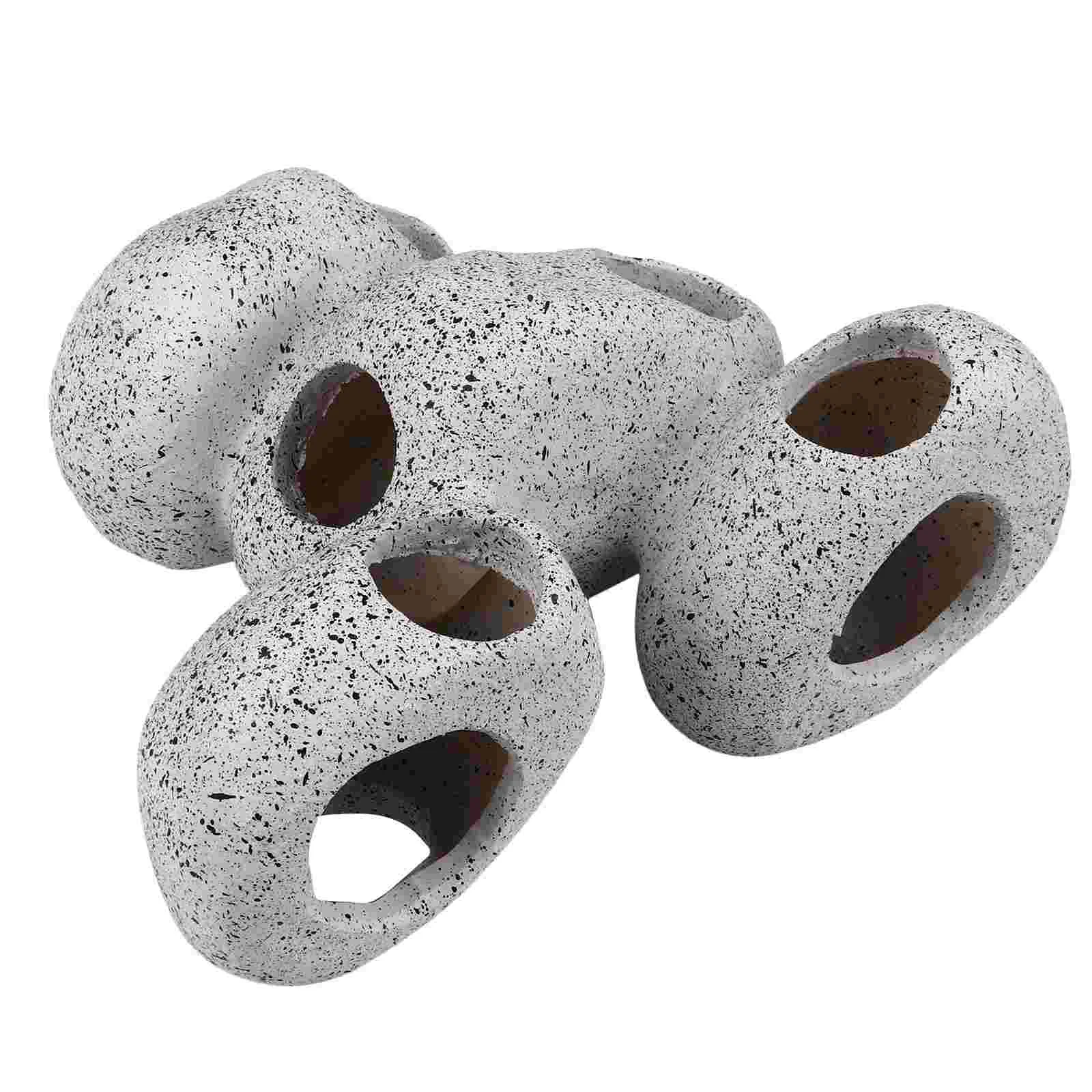 

Simulated Clay Pot Fish Aquarium Stone Cave Decor Habitat Landscape Accessories