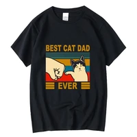 xin yi mens t shirt high quality 100 cotton tshirts funny design best cat dad printing casual loose o neck t shirt male tops