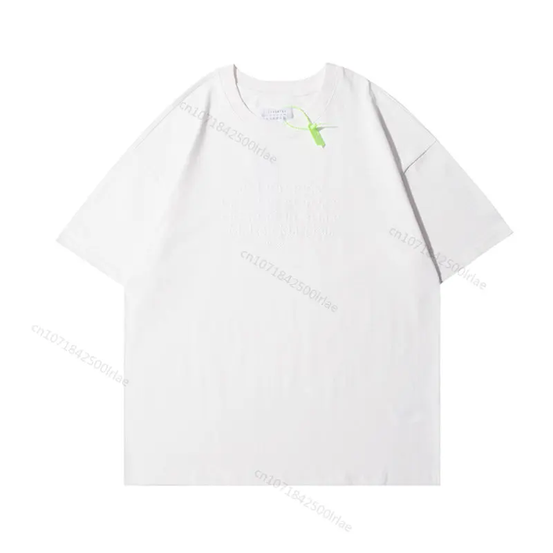 

Maison Margiela T-shirts Men Women Embroidery 22SS Summer New MM6 Women's Oversized Short Sleeve Harajuku T-Shirt O Neck TShirt