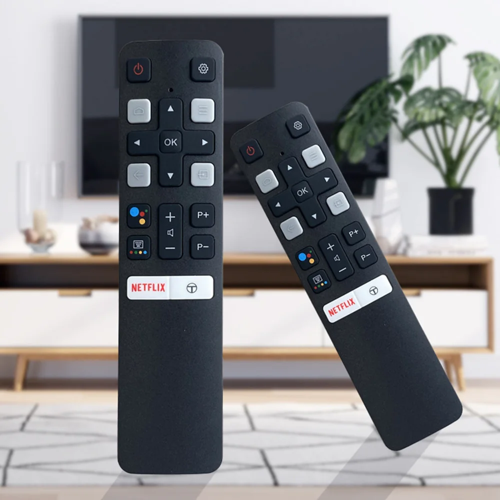 Фото Пульт дистанционного управления Smart TV RC802V FUR6 FUR7 для TCL Android 49P30FS 65P8S 55C715 49S6800 43P615 55C645 Пульт дистанционного управления без голоса №1