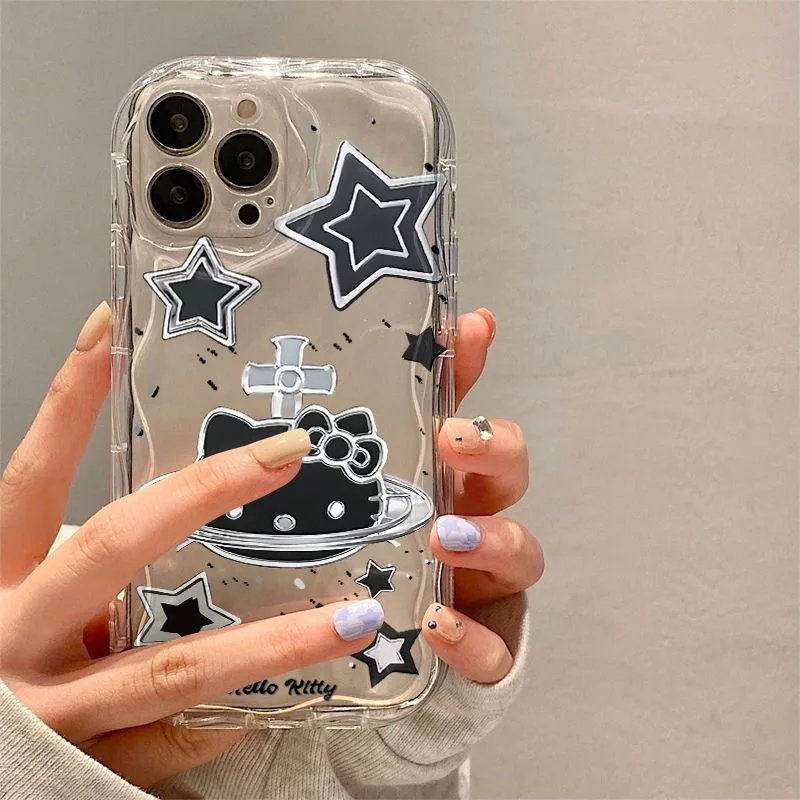 Sanrios Kawaii Hellokitty 3D волна фото для OPPO Reno 11 F 8 T 7 Z 6 5 4 Pro F23 F11 F9 4G чехол телефона Мягкая